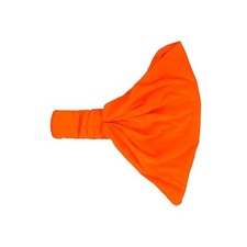 Wide Cotton Head Band Solid Boho Yoga Style Soft Hairband Neon Orange