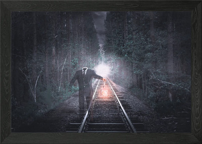 Kopfloser Dirigent gerahmtes Wandbild Poster Leinwanddruck Bild