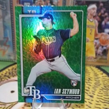 Topps 2026 Series 1 Rookie Ian Seymour Green Parallel #165 Tampa Bay Rays