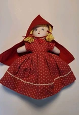 Vintage Topsy Turvy Little Red Riding Hood Doll 3 In 1 With Grandma And The Wolf