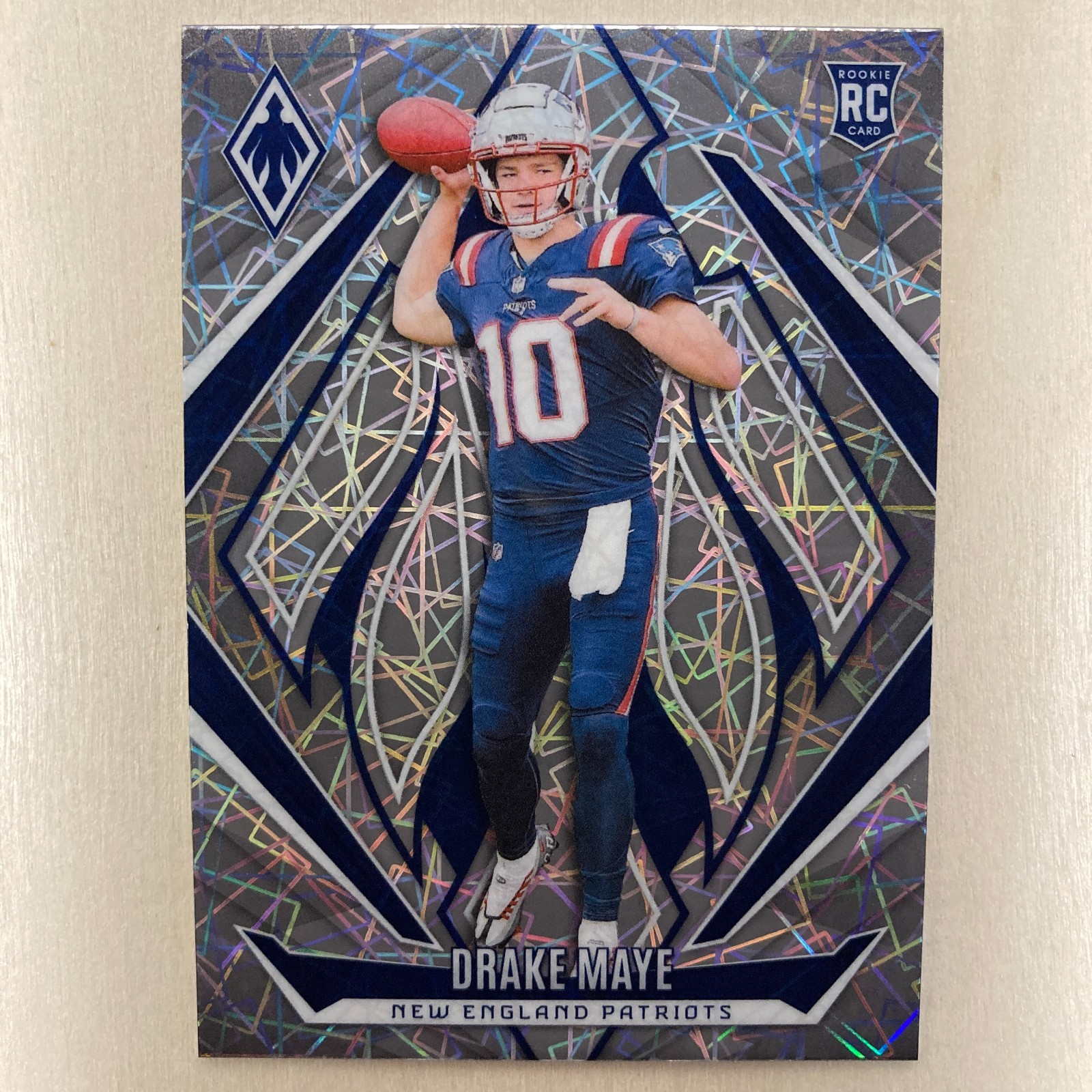 Drake Maye 2024 Panini Phoenix #179 Lazer Rookie RC New England Patriots NFL
