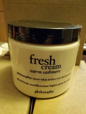 PHILOSOPHY FRESH CREAM WARM CASHMERE GLAZED BODY SOUFFLE 16OZ 480