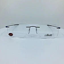 New Silhouette Dynamics Colorwave Rimless Eyeglasses 5500 BJ C. 6660 Ruthenium