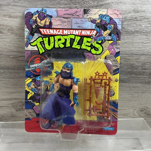 TMNT  Shredder 1990 Playmates Action Figure Unpunched New Sealed Teenage Mutant