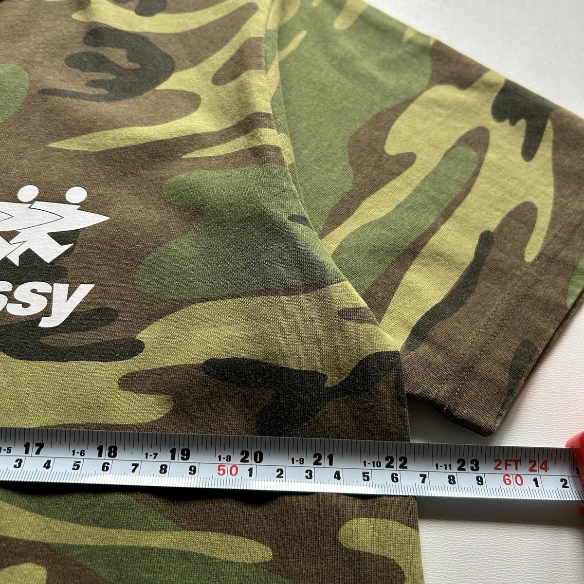 Stussy Surfwalk Graphic Camouflage T Shirt Men's Medium New