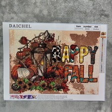 Diamond Painting Finished Completed 3D Wall Art Happy Fall