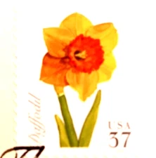 Spring Flowers - Daffodil - 2005 22kt Gold Replica Stamps - SEE BELOW!