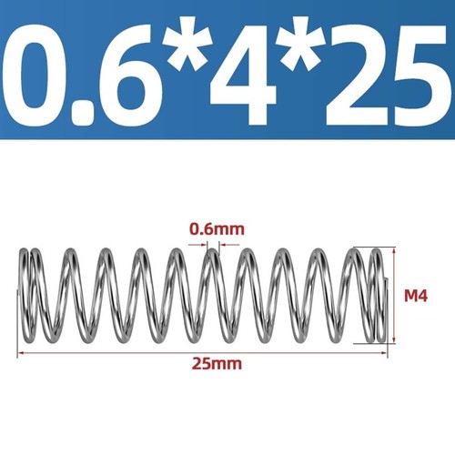 Muelle de compresión 0,30 mm de diámetro de alambre, pequeños resortes de presión de acero inoxidable 304 - Imagen 94 de 140