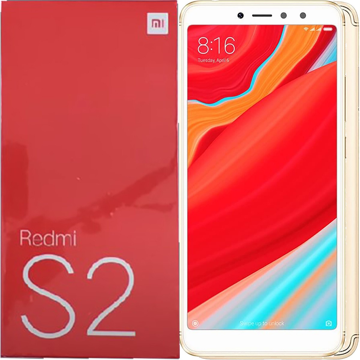 SIMフリー　Xiaomi Redmi S2 ピンクゴールド Xiaomi Redmi S2 4G/LTE Gold 32GB + 3GB Dual-Sim Factory