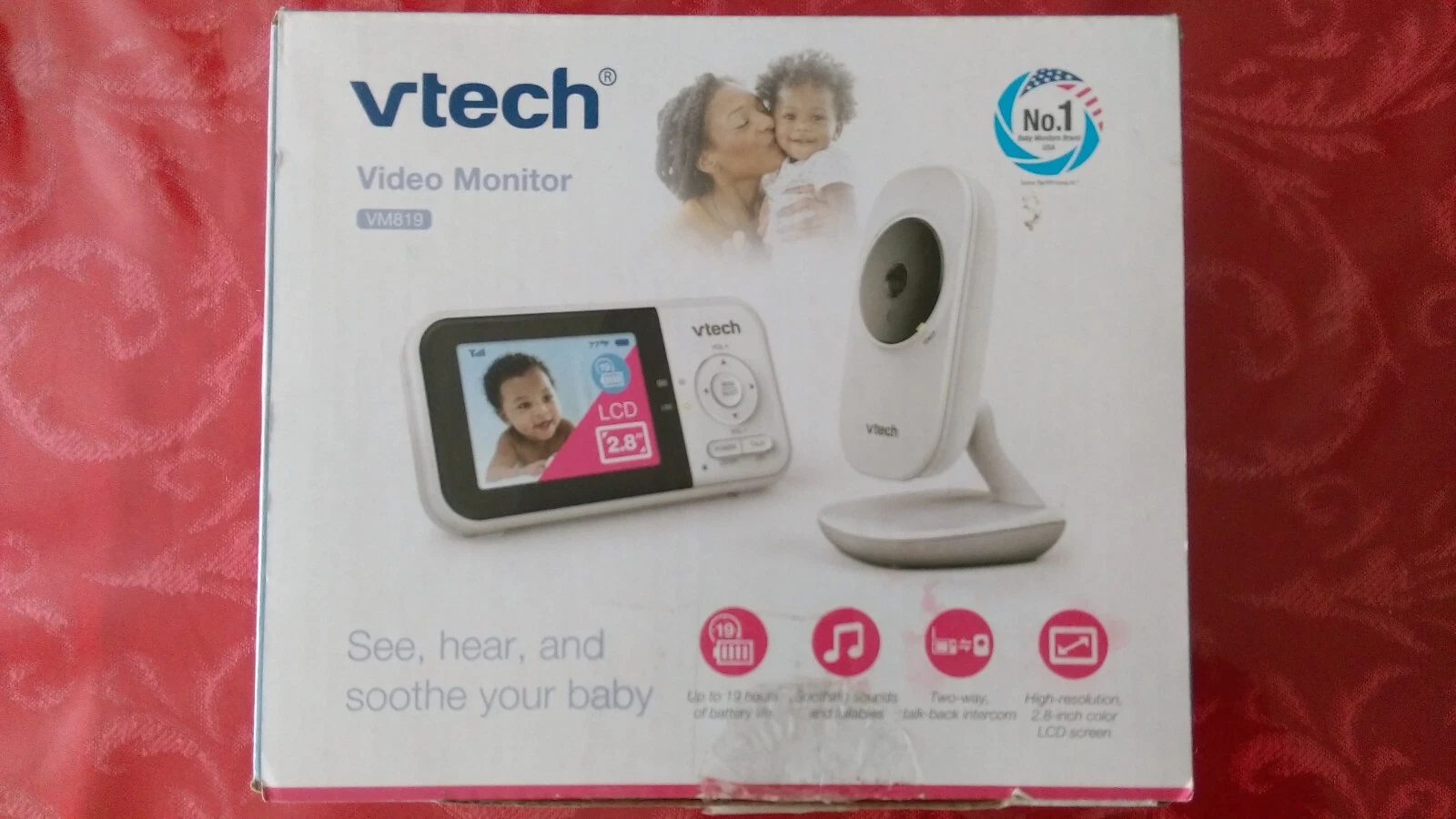 VTech VM819 Video Baby Monitor with 19 Hour Battery Life