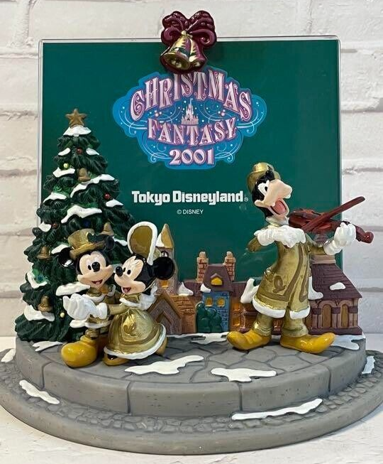 Tokyo Disneyland Photo Frame Figure Christmas Fantasy 2001 Mickey