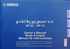 Yamaha NP-32 NP-12 Piaggero Electronic Piano Keyboard Original Owner's Manual BK