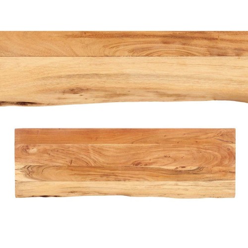 Tavolo Ingresso Consolle Legno di Acacia 120 X 35 H77 Moderno Gambe in Ferro - Foto 2 di 3