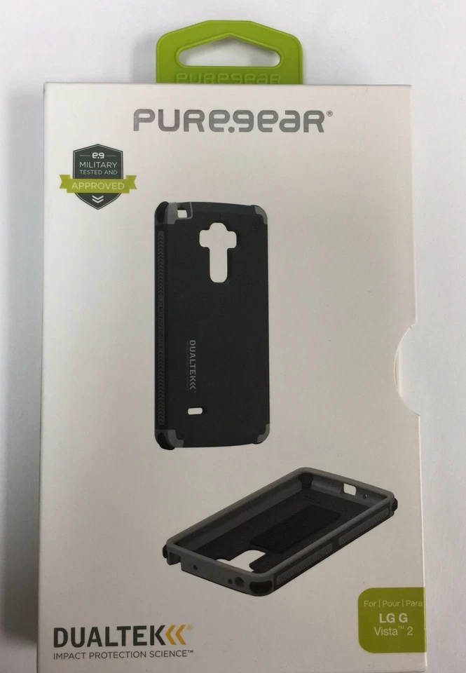 NUEVO Puregear DUALTEK para LG G Vista 2 - Color negro/gris, paquete al por menor. Foto 2 de 4
