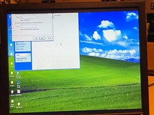 17" Black Dell Flat Screen Computer Monitor Tested Good Condition Stand 2007