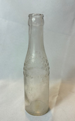 Antique GOLDEN TREE Boston New England Maple Syrup 7 Oz Glass Bottle