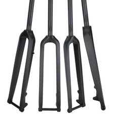 Mountain Bike Rigid Fork Carbon Fiber Fit for 26 27.5 29er Thru Axle 15mm 100mm