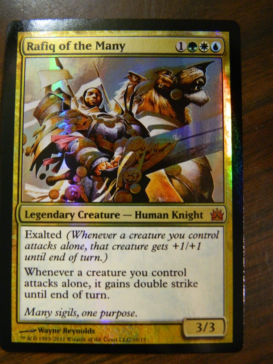 MTG From The Vault Legends FOIL Rafiq Of The Many Excellent - NM