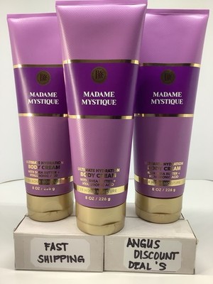 BATH & BODY WORKS 3PCS MADAME MYSTIQUE Ultimate HYDRATION BODY CREAM 8OZ, NEW