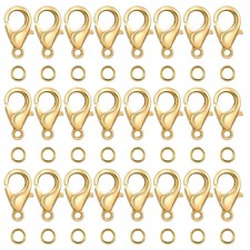 300 Pcs Lobster Claw Clasps for Jewelry Making Necklace Bracelet
