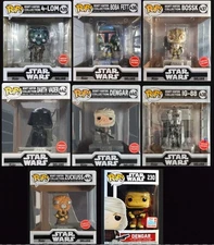 Star Wars Funko Pop Bounty Hunters Complete Set New Dengar IG-88 Bossk 4-LOM