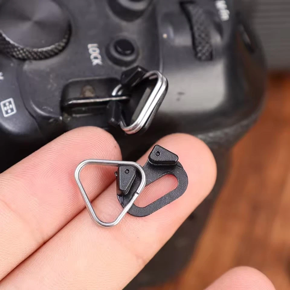 2/4/8/10 piezas Correa de anillo dividido para cámara Gancho triangular Fujifilm Nikon Canon DSLR Foto 4 de 4