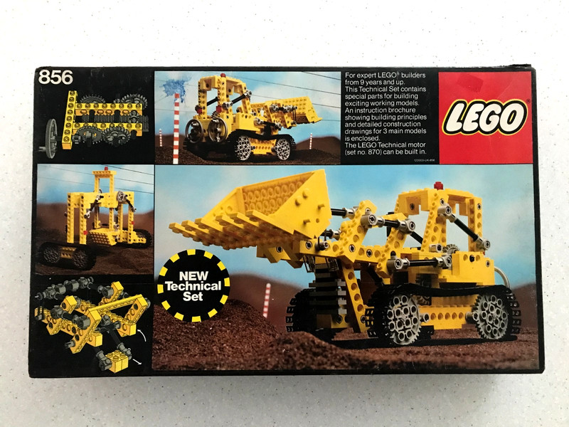 Lego Technic 856 Bulldozer Truck vintage set complete boxed