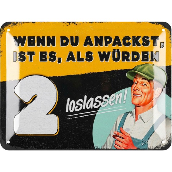 Retro Blechschild Werkstatt, Vintage Metallschilder SprüChen 15X20Cm-image