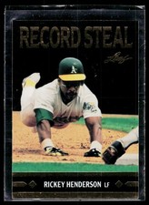 1991 Leaf #BC26 Rickey Henderson Gold Rookies