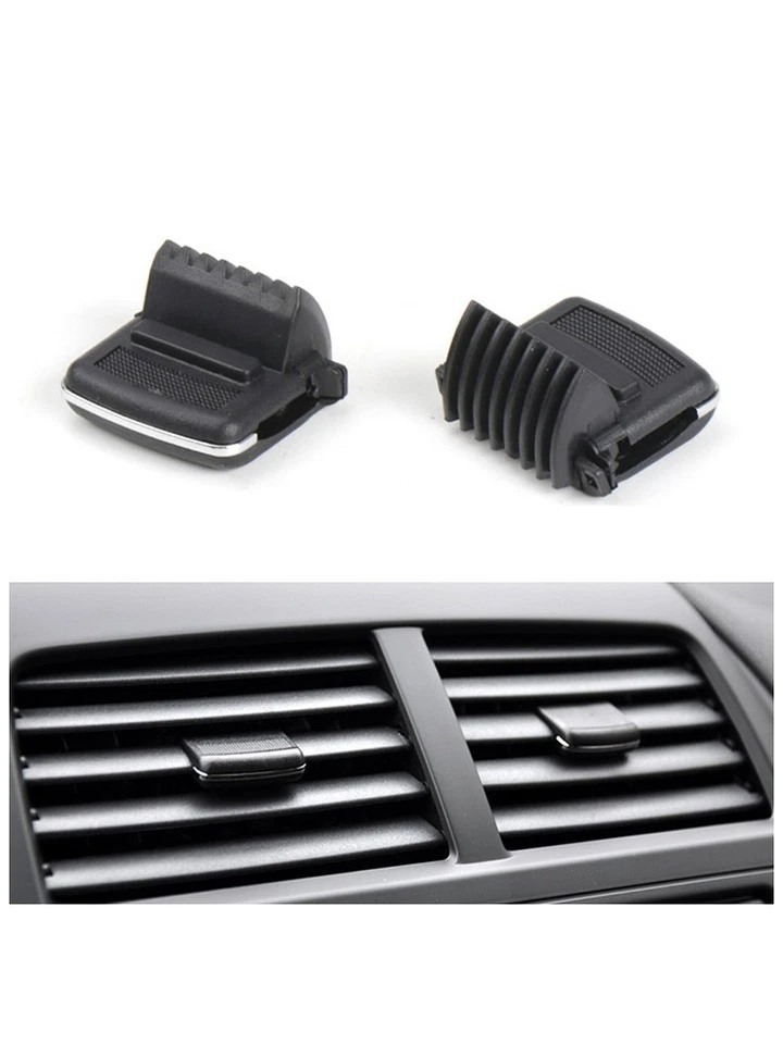 1pc Car Accessories Center Contral A/C Air Vent Paddle Clip Black Clamp - Image 2 of 4