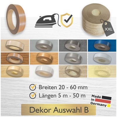 Kantenumleimer Bügelkante Umleimer Kantenband Möbel Edge Band Melaminkante DIY