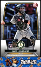 Shea Langeliers 2023 Bowman #3 Oakland Athletics Rookie RC