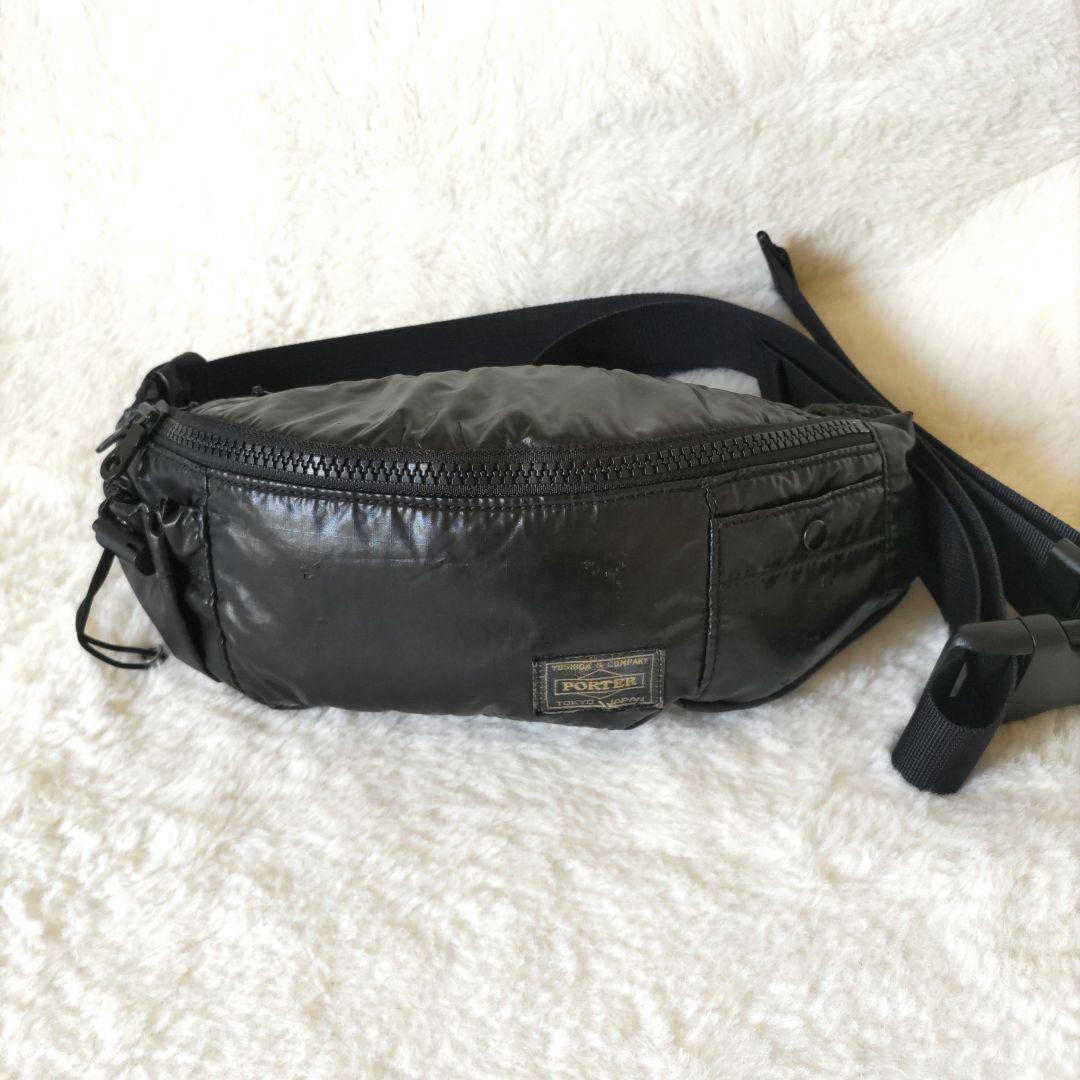YOSHIDA Bag PORTER Body Bag Waist Pouch Nylon Black From YOSHIDA Bag PORTER Body Bag Waist Pouch Nylon Black From