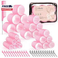 4 Sizes Self Grip Hair Rollers Set Long Short Hair and Bang 25Mm 36Mm 48Mm 60Mm