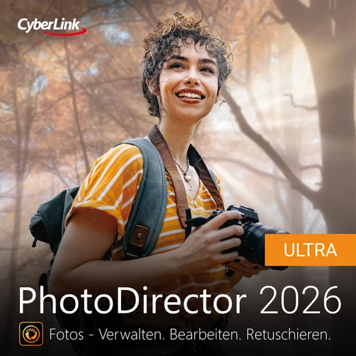CyberLink PhotoDirector 2026 Ultra KI Fotos bearbeiten Windows 11/10 ESD eMail