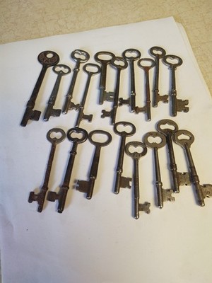 Lot of 18 Vintage JECO, Corbin P11, R&C,  Sargent, Miscellaneous Skeleton Key 