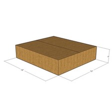 10 18x16x4 Kraft Brown Corrugated Shipping Boxes 32 ECT Single-Wall New