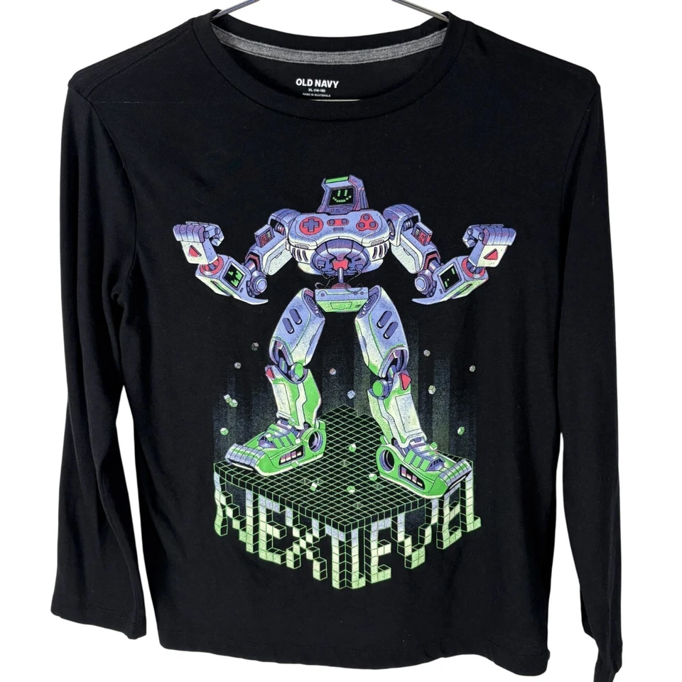 Lote de 3 camisetas gráficas Old Navy para niños XL 14-16 Jurassic Park Gamer Robot Foto 3 de 4