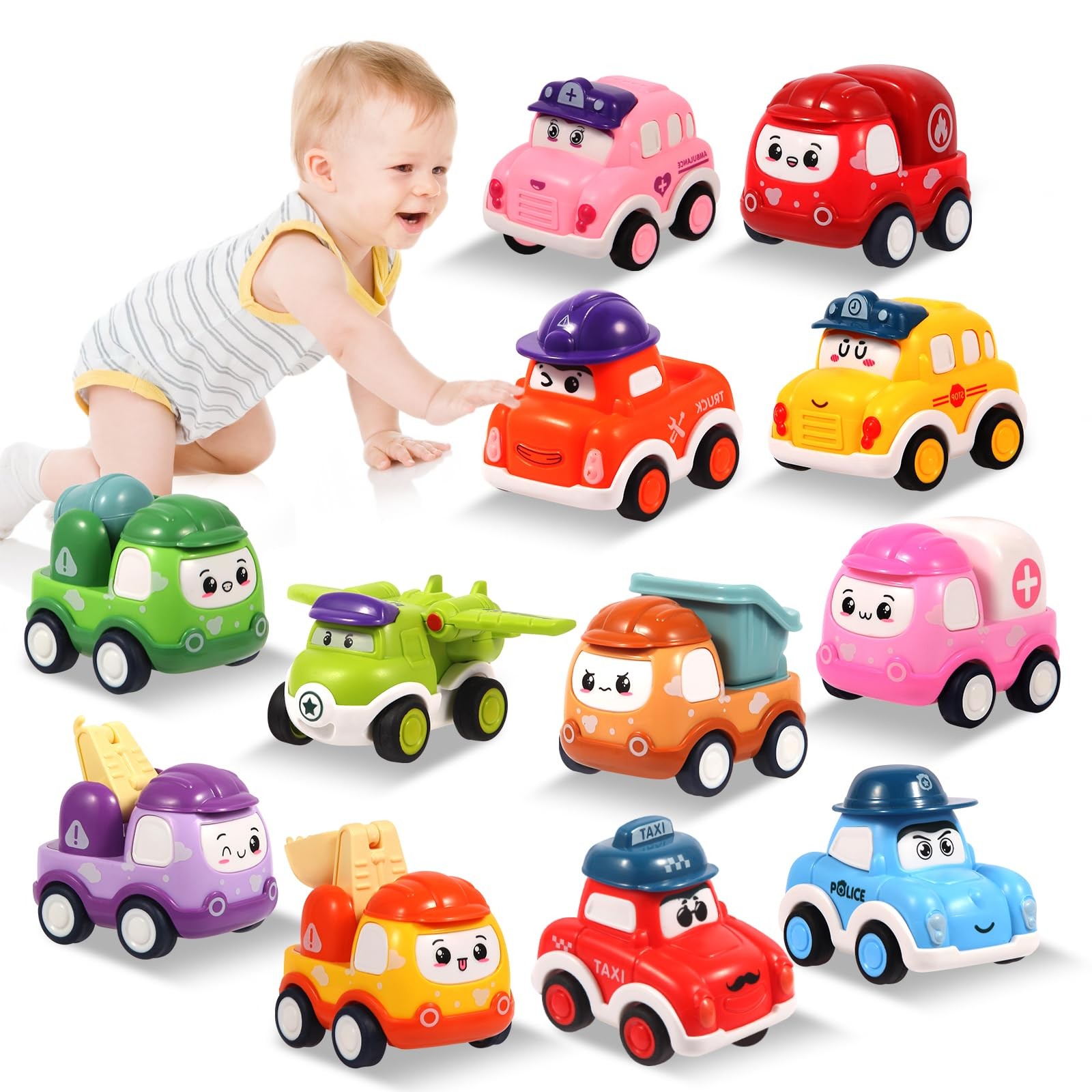 For 1 2 3 Year Toddlers, Baby Car Toys For 12-...