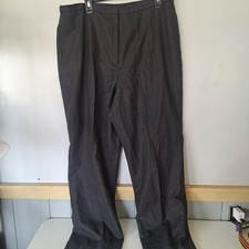 Vintage Pendleton Dress Pants Womens 18 Gray 100 Virgin Wool Satin Lined Basic