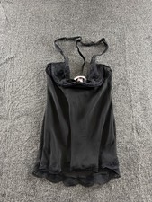 Victoria  s Secret Black Sheer Lace Babydoll Slip Top Women  s 34B