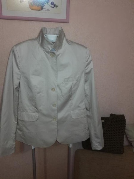 Women COS Blazer Beige Cotton 38 / M / 46