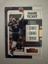 2021-22 Panini Contenders Game Ticket Bronze D'Angelo Russell  timberwolves