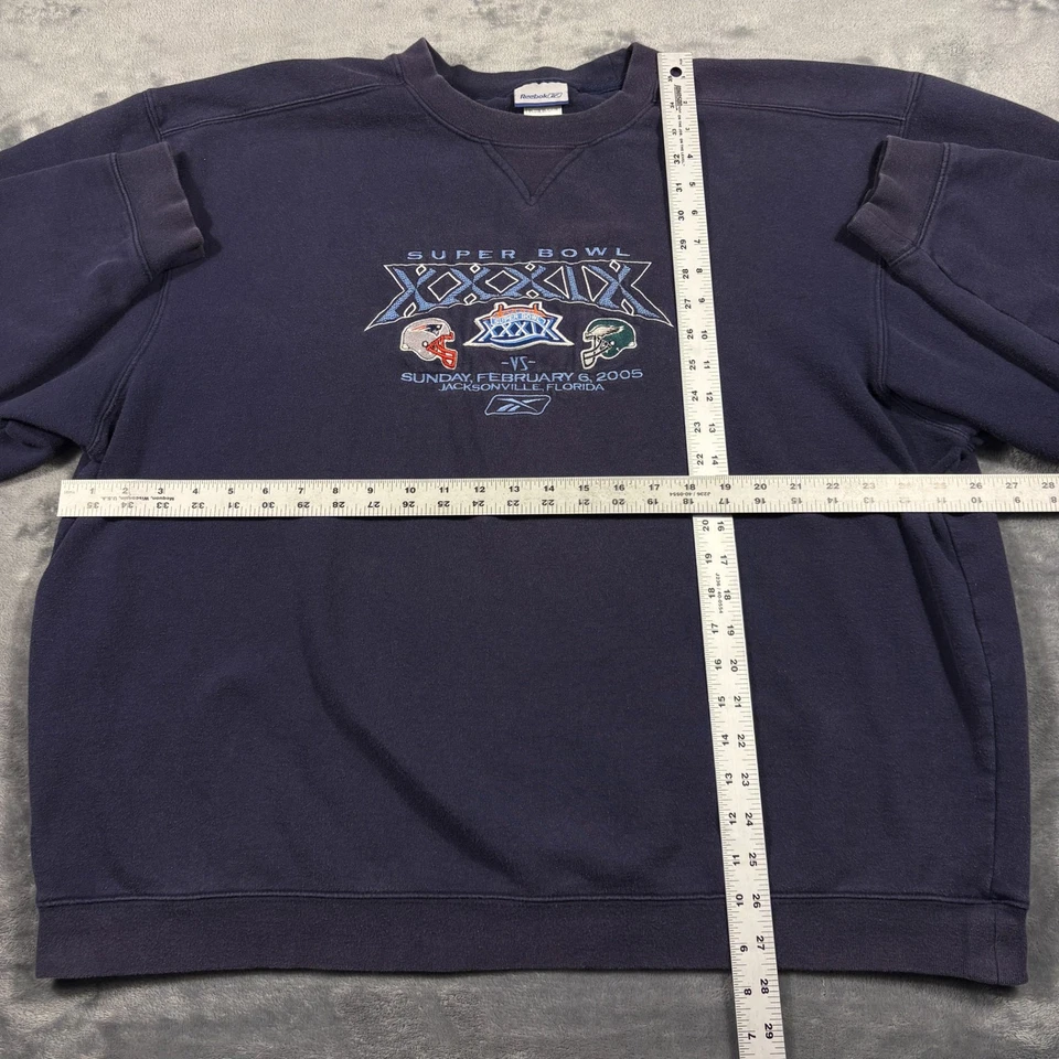 Sudadera De Colección New England Patriots Philadelphia Eagles Hombres XL Super Bowl 39 Foto 4 de 4