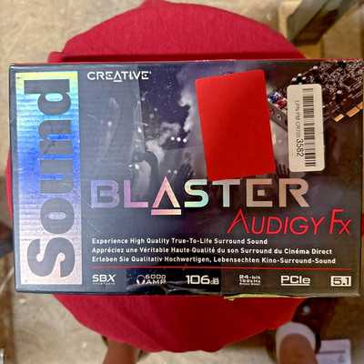 Creative Sound Blaster Audigy FX 5.1 PCIe Audio Card with High Performance Headp