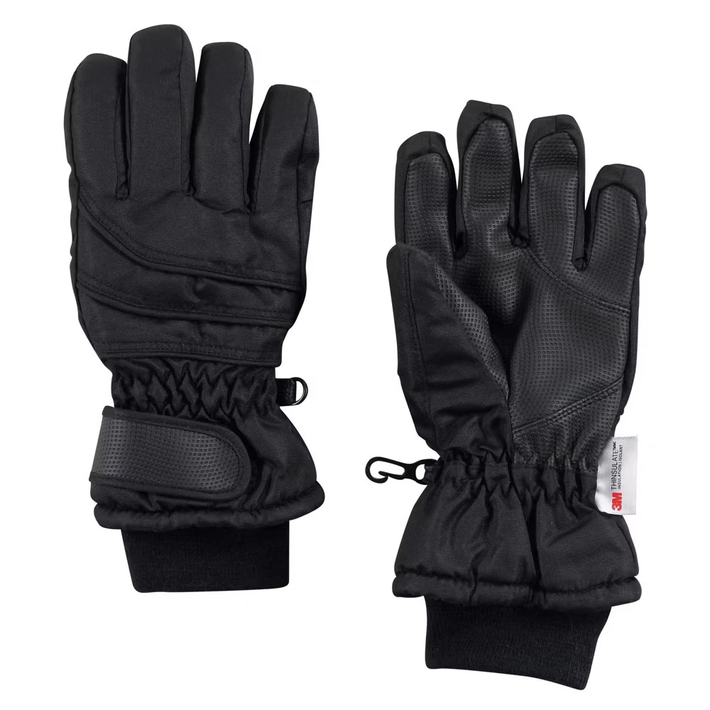 Hudson Baby Snow Gloves, Black, 6-8 Years