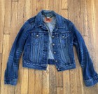 Levi's Women's Blue Button-Front Collared Jacket w/ Pockets Size S/P/CH — photo 1
