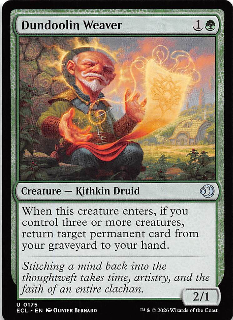 Dundoolin Weaver 175 Lorwyn Eclipsed Magic the Gathering