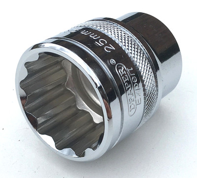Draper Expert 25 mm Standard flach 12 PT Bi-Sechskant Steckschlüssel 1/2'' Bohrer Antrieb CrV Werkzeug