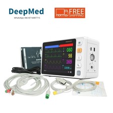 Patientenmonitor mit Touchscreen, Vitalfunktionen 6 Parameter ECG NIBP SPO2 TEMP